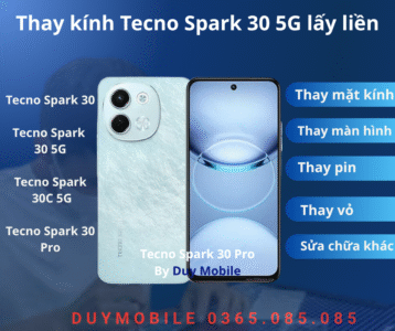Thay kính Tecno Spark 30 5G lấy liền