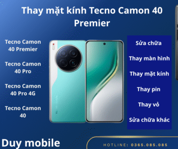 Thay Mặt Kính Tecno Camon 40 Premier Tại Duy Mobile