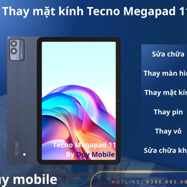 Thay mặt kính Tecno Megapad 11