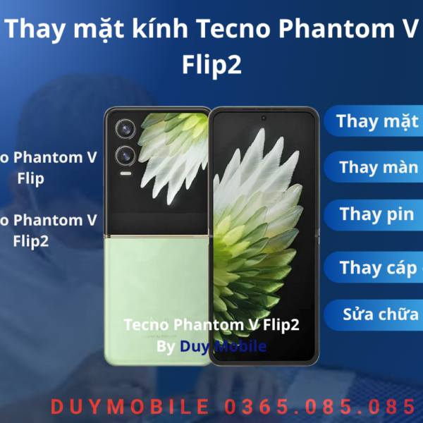 Thay mặt kính Tecno Phantom V Flip2
