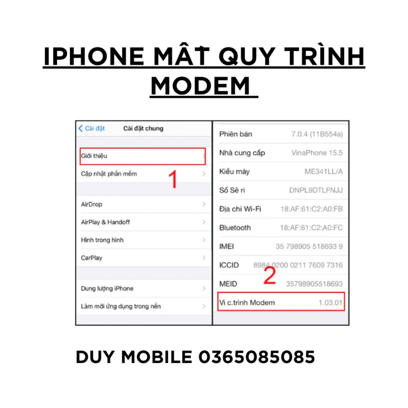 iPhone Mất Quy Trình Modem – Nguyên Nhân & Cách Khắc Phục Hiệu Quả
