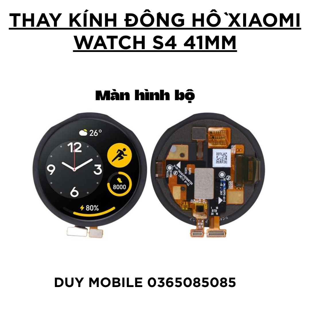 3 Thay kính đồng hồ Xiaomi Watch S4 41mm - Ảnh 3