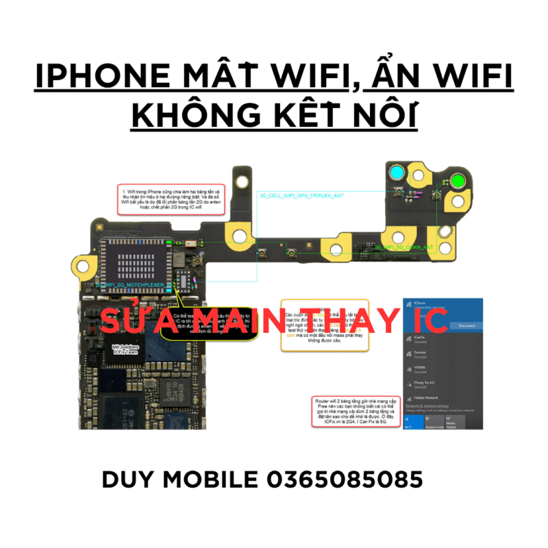 iPhone Mất WiFi, Ẩn WiFi Không Kết Nối