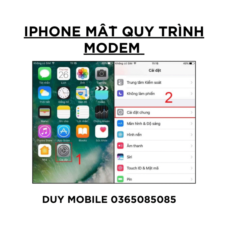 iPhone Mất Quy Trình Modem – Nguyên Nhân & Cách Khắc Phục Hiệu Quả
