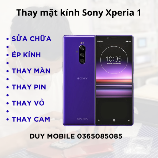 Thay mặt kính Sony Xperia 1