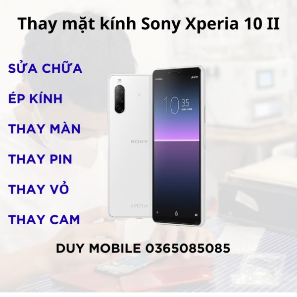 Thay mặt kính Sony Xperia 10 II