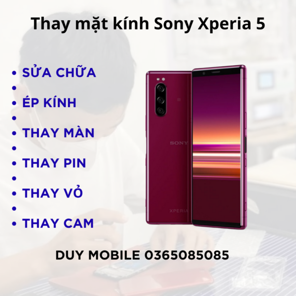 Thay mặt kính Sony Xperia 5