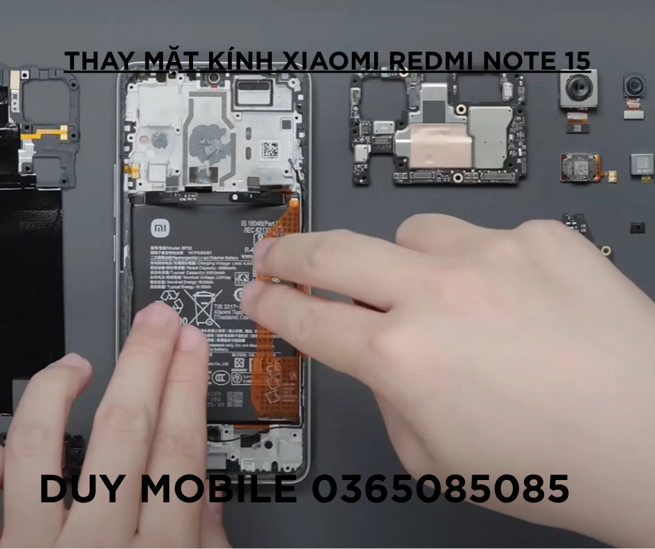 Thay mặt kính Xiaomi Redmi Note 15 Ép kính điện thoại Xiaomi Redmi 15C 4G - Ảnh 2
