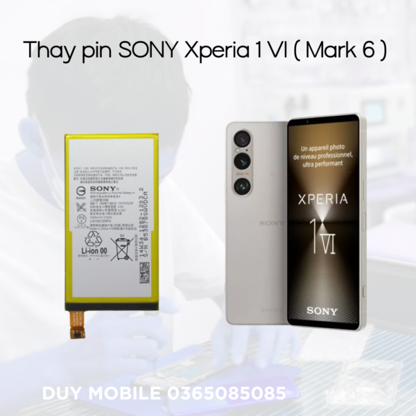 Thay pin SONY Xperia 1 VI ( Mark 6 )
