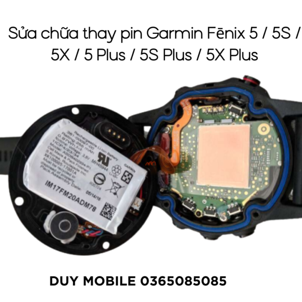 Sửa chữa thay pin Garmin Fēnix 5 / 5S / 5X / 5 Plus / 5S Plus / 5X Plus