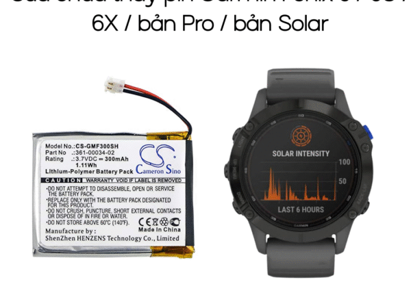 Sửa chữa thay pin Garmin Fenix 6 / 6S / 6X / bản Pro / bản Solar