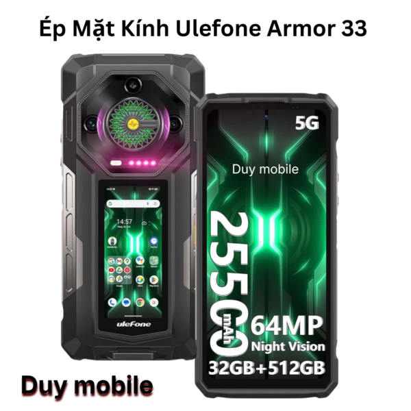 Ép Mặt Kính Ulefone Armor 33