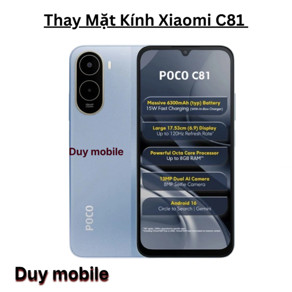 Thay Mặt Kính Xiaomi C81
