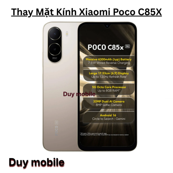 Thay Mặt Kính Xiaomi Poco C85X