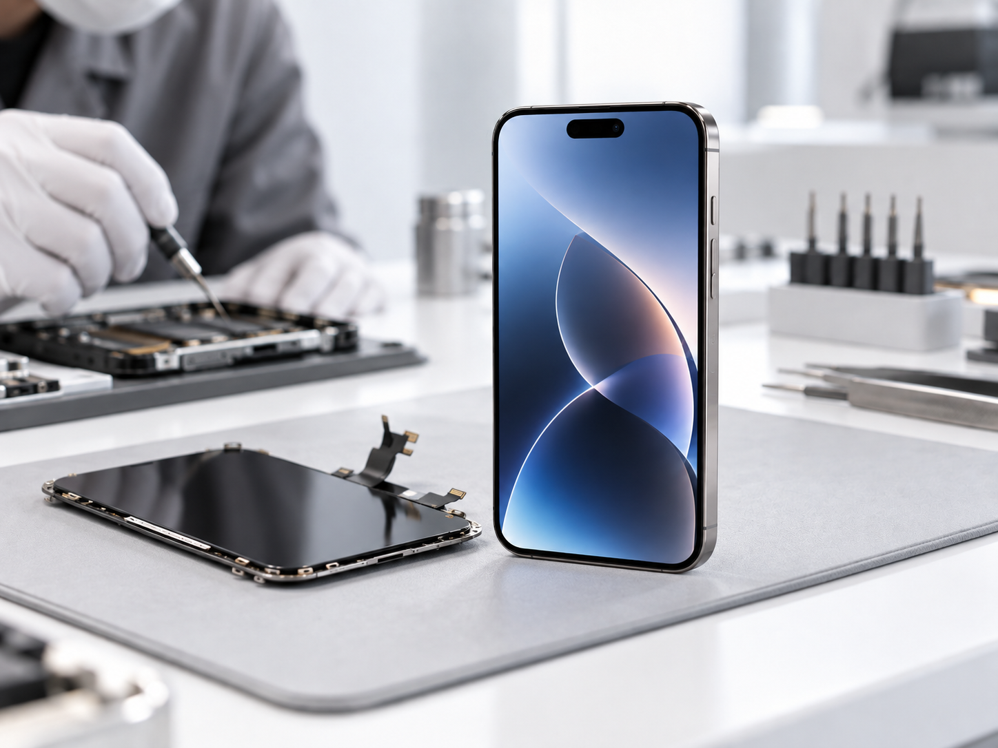 Ép kính và thay màn hình iPhone 18 tại Duy Mobile