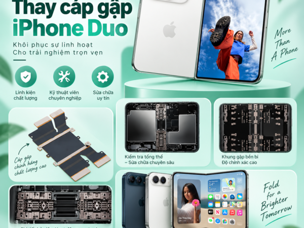 Thay cáp gập iPhone Duo Cáp gập chính hãng